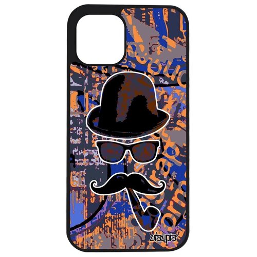 фото Защитный чехол на смартфон // apple iphone 12 pro // "мистер усы" чаплин стиль, utaupia, цветной
