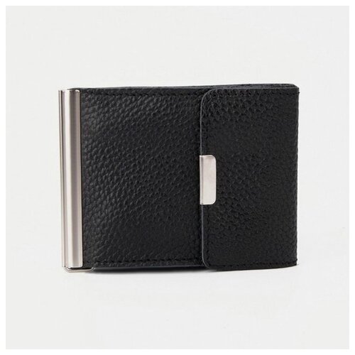 фото Зажим для купюр, отдел для монет, карт, цвет чёрный максим