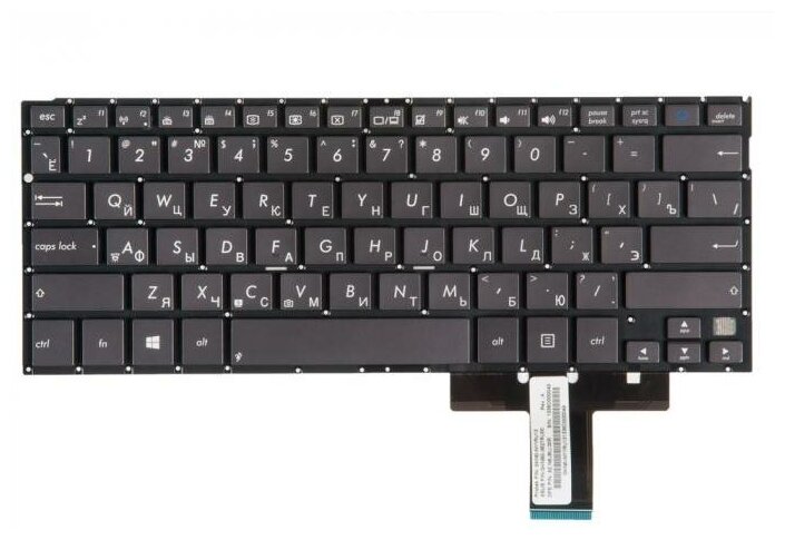 Клавиатура ZeepDeep для ноутбука Asus Transformer Book TX300 TX300C TX300CA черная 366₽