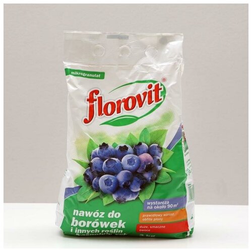 Florovit Удобрение гранулированное Florovit для голубики, 3 кг удобрение florovit для папоротников 0 55 л 0 611 кг