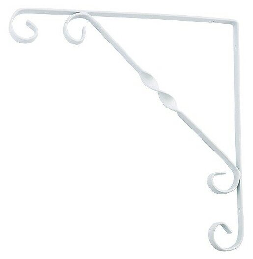 фото Кронштейн декоративный Сибртех 100 х 100 мм белый 94049