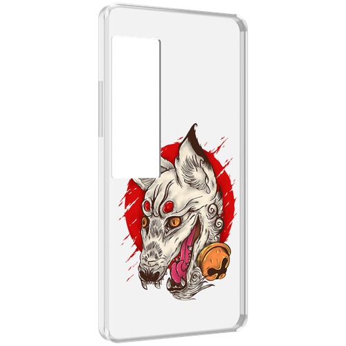 Чехол MyPads страшная собака для Meizu Pro 7 Plus задняя-панель-накладка-бампер