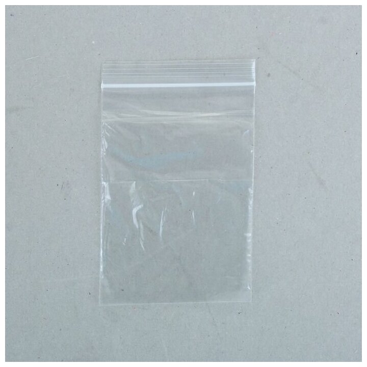 Пакет с замком (Zip Lock) 8х12 см, 40 мкм, 100 шт/уп - фотография № 1