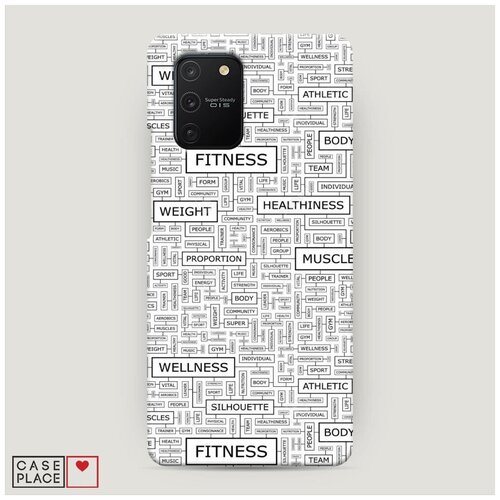 фото Чехол пластиковый samsung galaxy a91 спортивные таблички case place