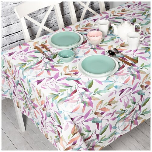 Скатерть кухонная прямоугольная на стол 136х220 Мадьяра /Ткань хлопок/полиэстер для кухни, дома, дачи /Altali