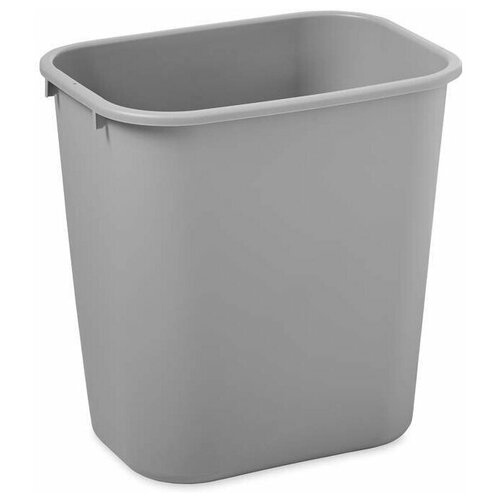 фото Корзина/ведро для мусора прямоугольное soft wastebaskets 26,6 л., серый, rubbermaid rubbermaid commercial products