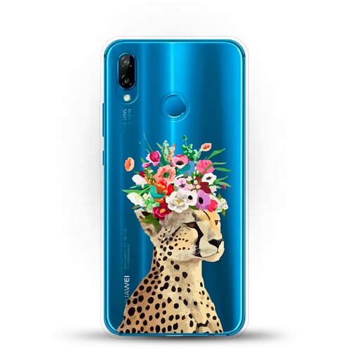 фото Силиконовый чехол леопард на huawei nova 3e andy & paul
