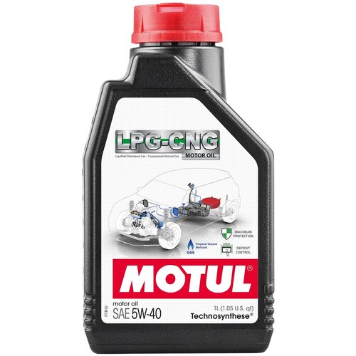 Моторное масло Motul LPG-CNG 5W40 полусинтетическое 1л