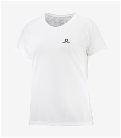 Беговая футболка Salomon Cross Rebel, силуэт свободный, размер XS, белый