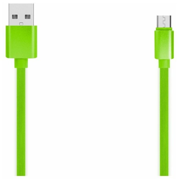 Кабель Jet.A USB2.0/micro USB 1m Green - фото №3
