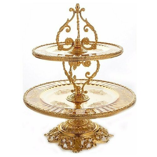 Этажерка 2-х ярусная 30 x 30 x 45 cм н/н Rosaperla 