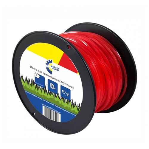 фото Леска для триммера masteralmaz шестиугольник 2.4mm x 171m 10505129