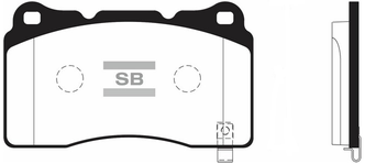 Дисковые тормозные колодки передние SANGSIN BRAKE SP2119 (4 шт.)
