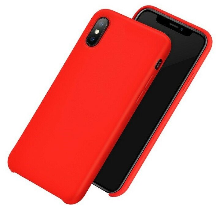 Чехол силиконовый для iPhone XS Max, HOCO, Pure series, красный