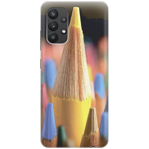 фото Силиконовый чехол на samsung galaxy a32 / самсунг а32 с принтом "желтый карандаш gosso