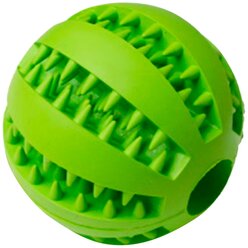 Игрушка для собак Homepet Silver Series мяч для чистки зубов каучук зеленый 7 см (1 шт)