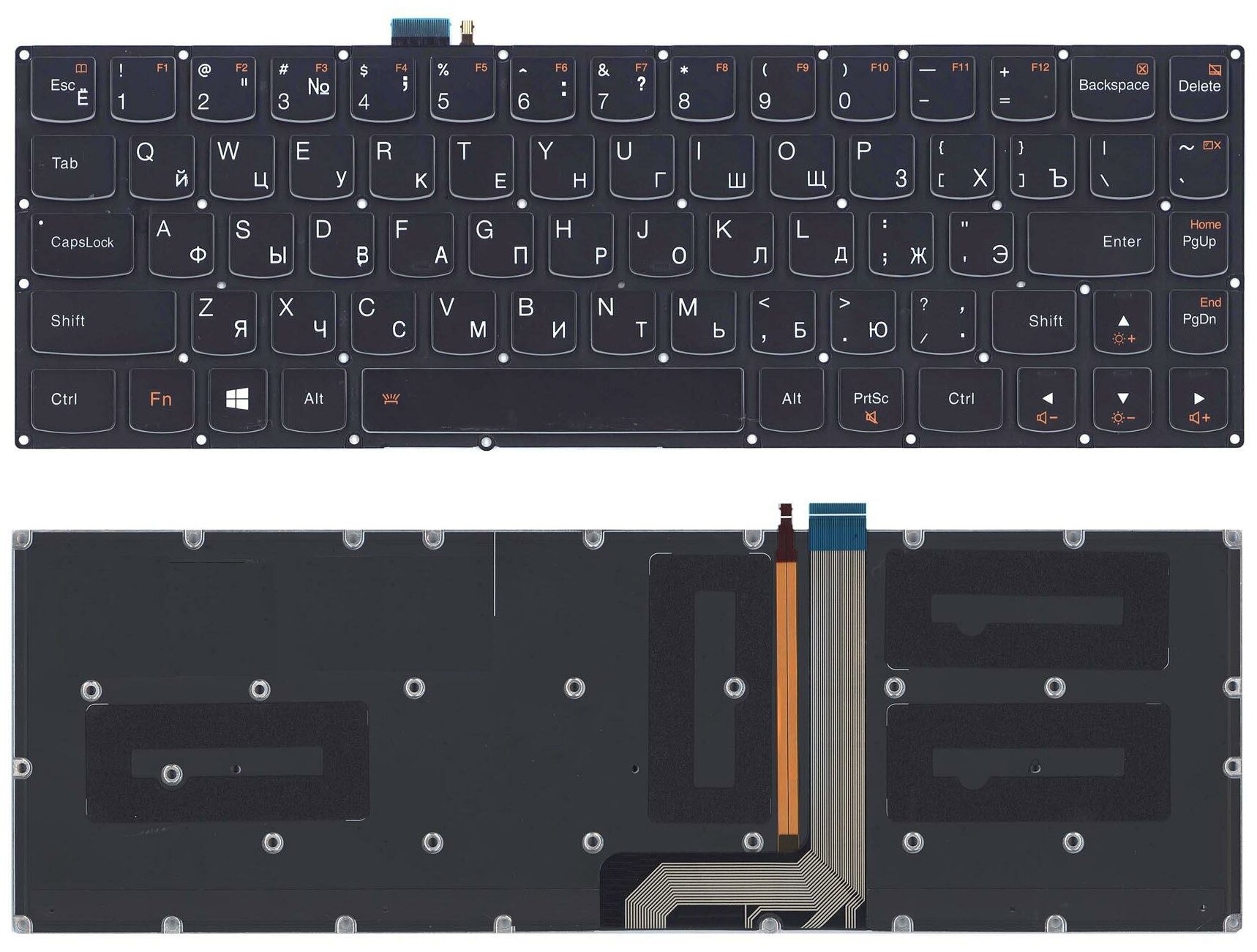 Клавиатура для ноутбука Lenovo IdeaPad S145-15 топкейс серый 5220₽