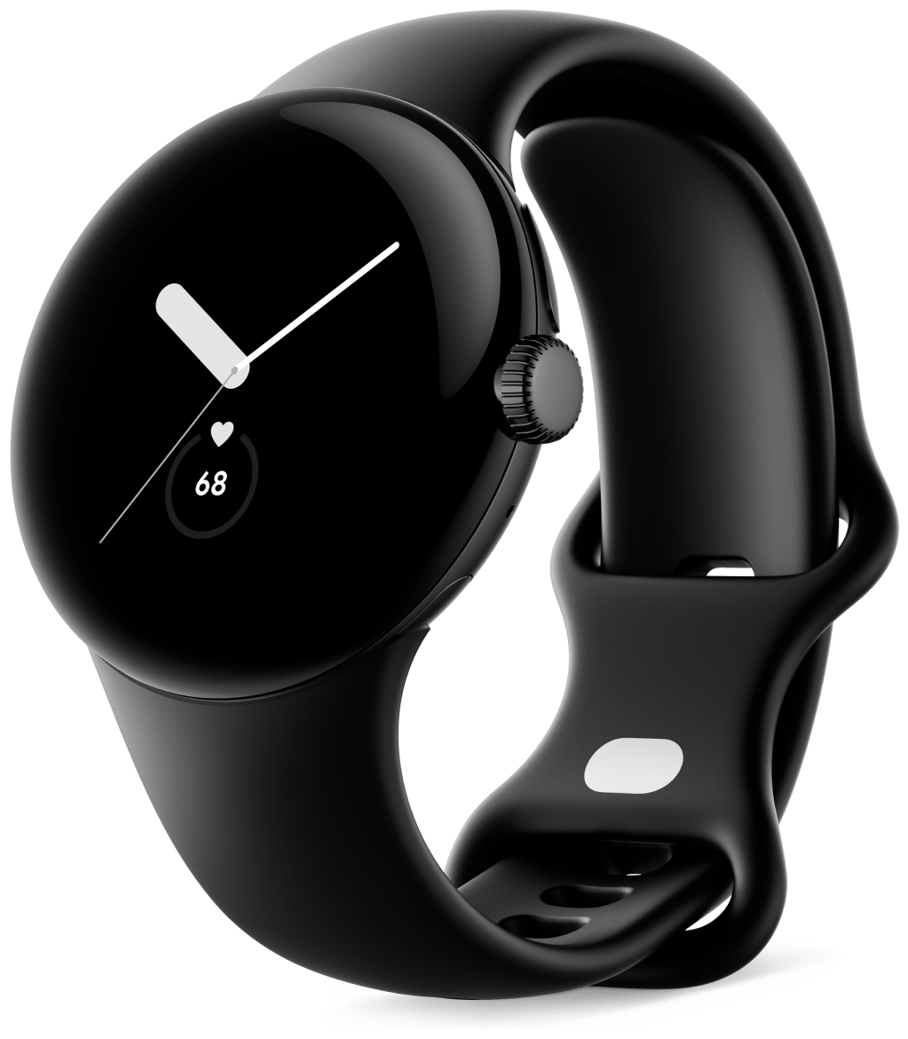 Умные часы Google Pixel Watch 41mm, Wi-Fi, Matte Black/Obsidian Band