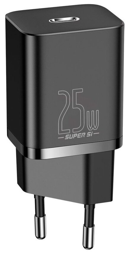 Сетевое зарядное устройство Baseus Super Si Quick Charger 1C 25W EU Black (CCSP020101)