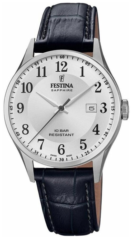 Наручные часы FESTINA Swiss Made, серебряный