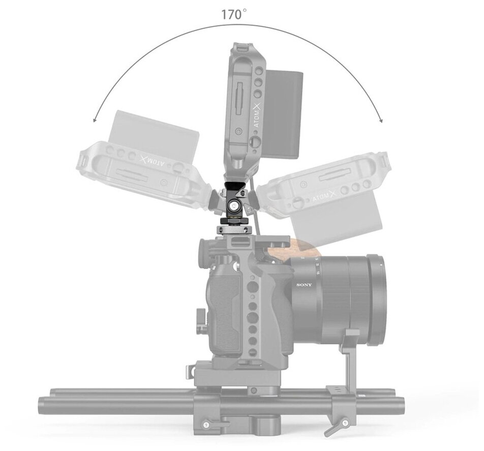 Держатель монитора SmallRig 2905 наклонно-поворотный в башмак до 15 кг