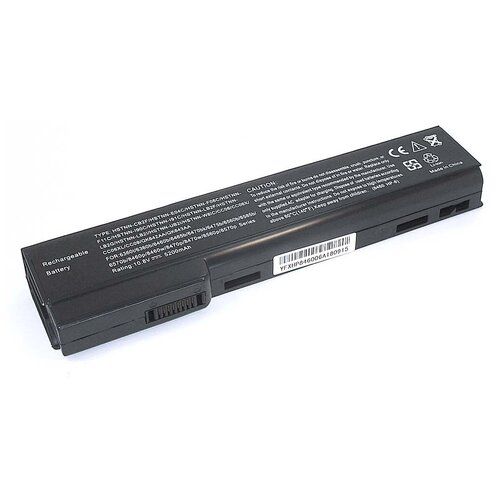 Аккумуляторная батарея для ноутбука HP Compaq 6560b (HSTNN-LB2G) 10.8V 5200mAh OEM черная аккумуляторная батарея iqzip для ноутбука hp compaq 6560b hstnn lb2g 10 8v 5200mah oem черная