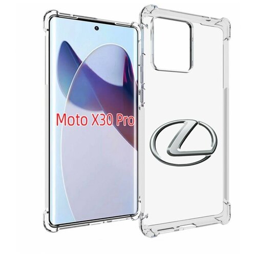 Чехол MyPads lexus-лексус-5 мужской для Motorola Moto X30 Pro задняя-панель-накладка-бампер