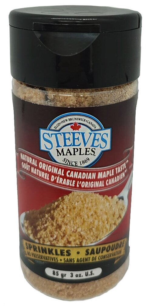 Сахар из кленового сиропа NATURAL ORIGINAL CANADIAN MAPLE TASTE SPRINKLES 85гр, 1шт