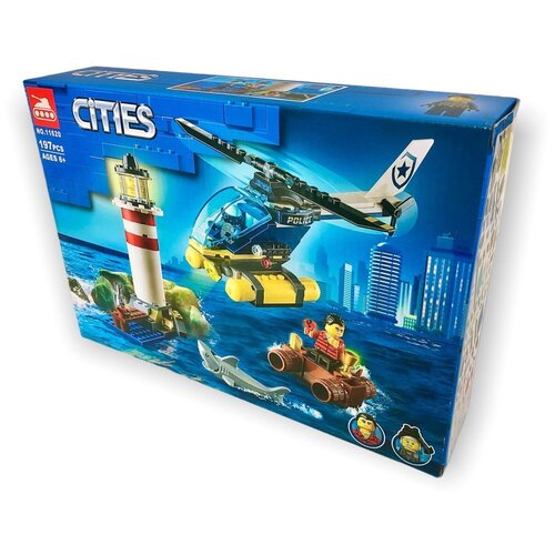 Конструктор / Cities / Сити / Морская полиция: захват на маяке / 197 деталей / 11620