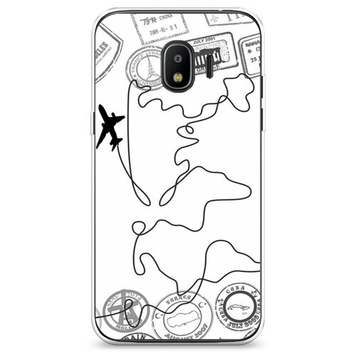 фото Силиконовый чехол "путешествие без границ" на samsung galaxy j2 2018 / самсунг галакси джей 2 2018 case place
