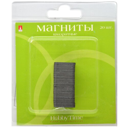Магниты квадратные 20 х20 х 2 мм 20 ШТ., Арт. 2-493/11