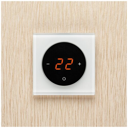 Терморегулятор TAKTO встраиваемый цифровой, 3,5 кВт, белый жемчуг