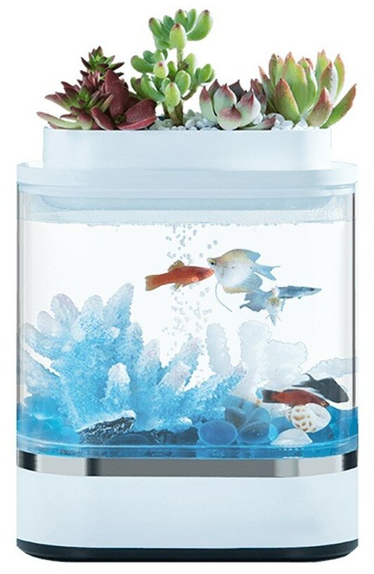 Акваферма Xiaomi Geometry Mini Lazy Fish Tank Pro C300 - фотография № 15