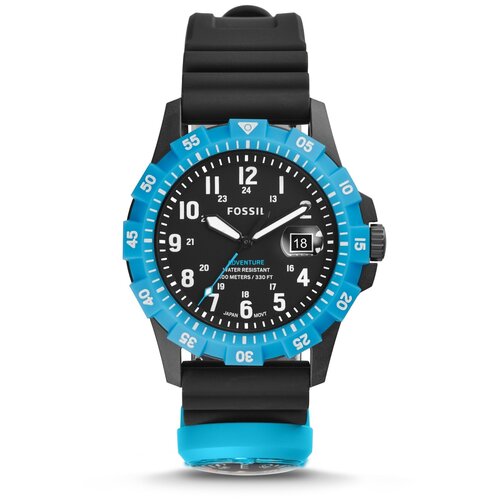 Наручные часы FOSSIL FB-Adventure, синий, черный часы мужские fossil fs5756