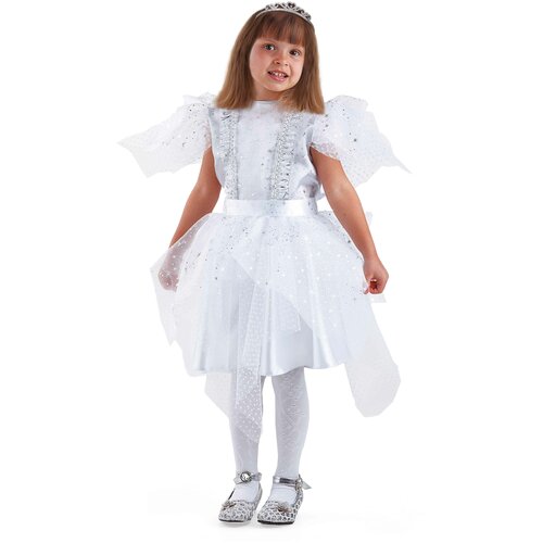 фото Карнавальный костюм батик снежинка серебряная размер 104-52