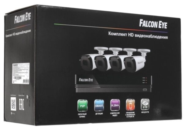 Комплект видеонаблюдения Falcon Eye FE-104MHD KIT Дача SMART - фотография № 9
