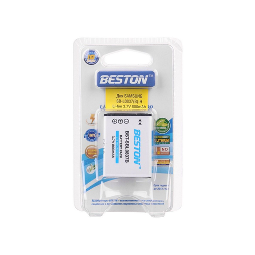 Аккумулятор для фотоаппаратов BESTON SAMSUNG BST-SB-L0837(В)-Н, 3.7 В, 800 мАч