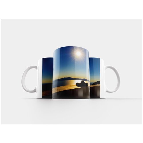 фото Кружка "санторини, греция, пейзаж" 320 мл lotsprints