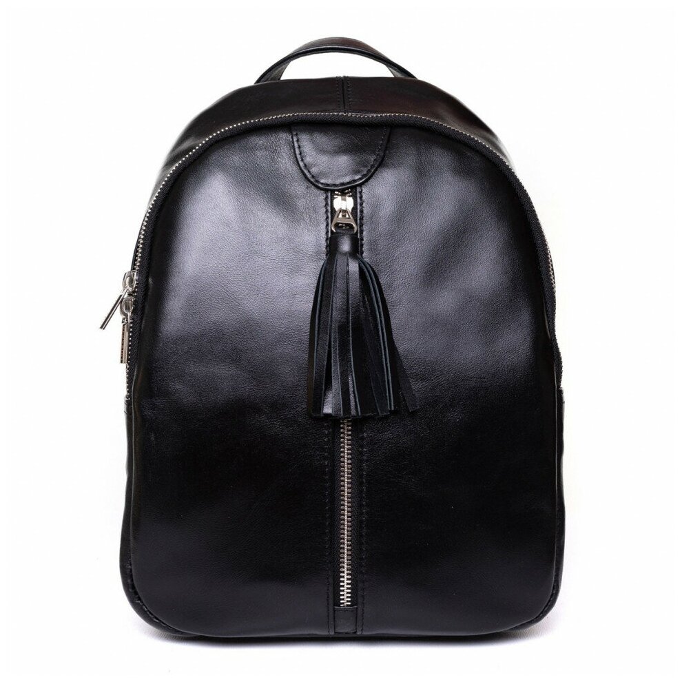 Женский кожаный рюкзак Versado B593-1 black 