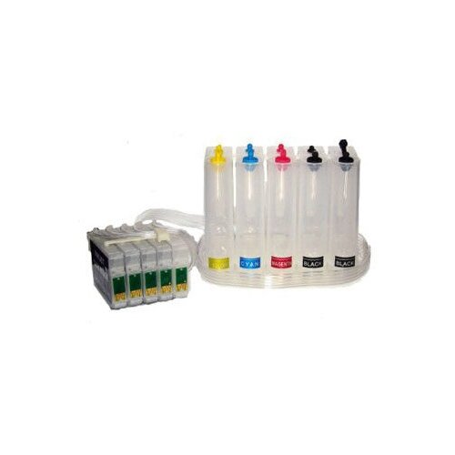 Система непрерывной подачи чернил СНПЧ для Epson Stylus Office T30 TX510 C110 CISS-Т30TX510 5 цветов с чипом 1863₽