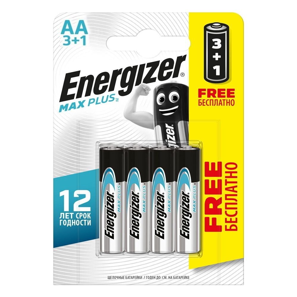 Батарейка Energizer Max Plus E92/AA (4 шт.)