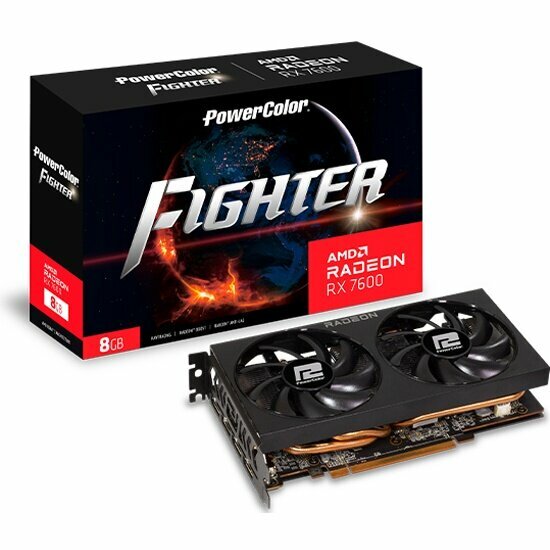 Видеокарта Powercolor GeForce RX 7600 Fighter 8G