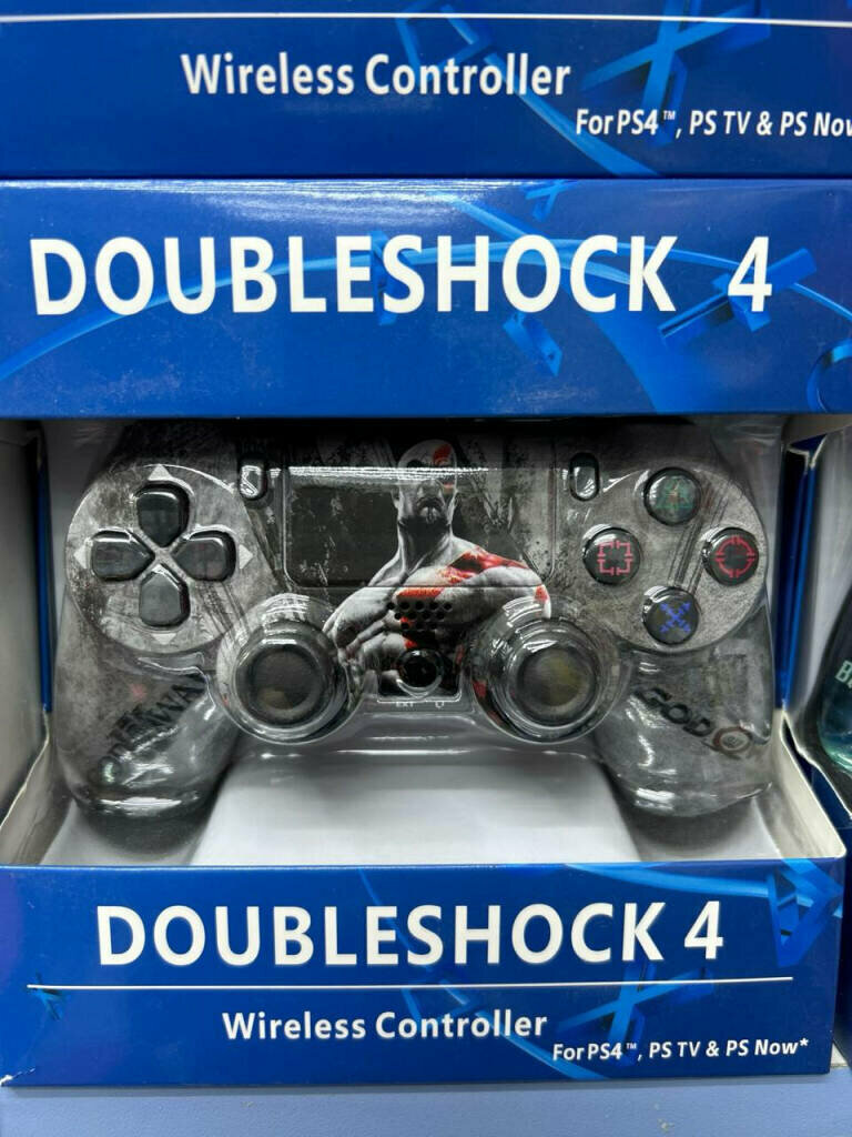 Беспроводной геймпад/джойстик Doubleshock4, God of War серый от GadFamily_Shop