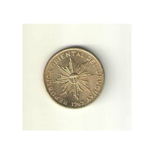 Монета 1 песо Уругвай 1969 клуб нумизмат монета 25 песо филиппин 1969 года серебро эмилио агуиналдо