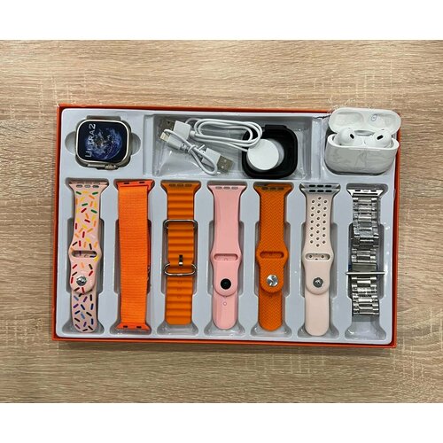 Смарт часы умные часы smart watch набор 711 часы наушник силиконовый чехол 299900₽