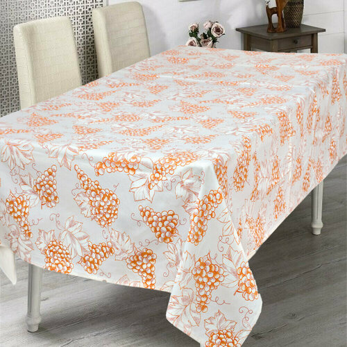Итальянская скатерть на прямоугольный стол 140х180 и 140х240 см, Vingi Ricami / Скатерть из 100% хлопка / Прямоугольная скатерть на стол
