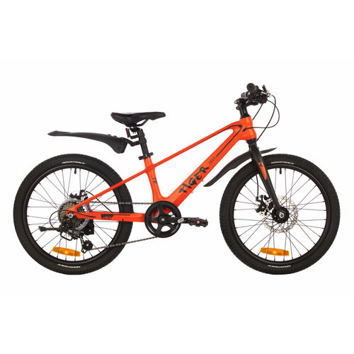 Велосипед горный хардтейл Novatrack TIGER 20 оранжевый 20MHD TIGER OR4 2023 31290₽