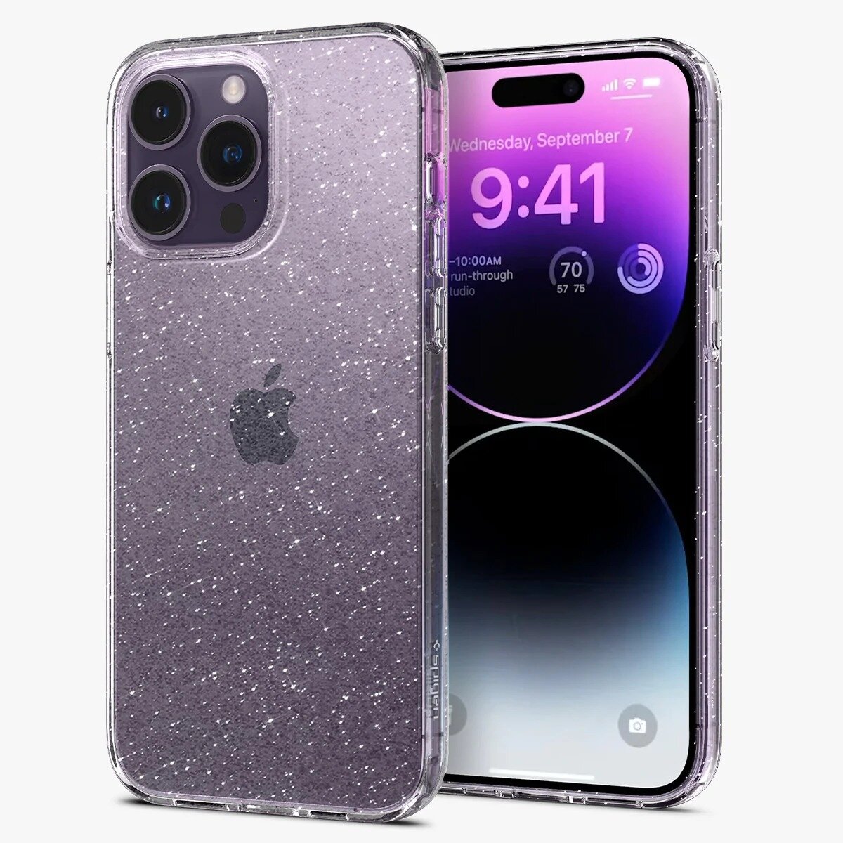 Чехол для iPhone 14 Pro Max - Spigen - Liquid Crystal Glitter - Прозрачный кварц - ACS04810