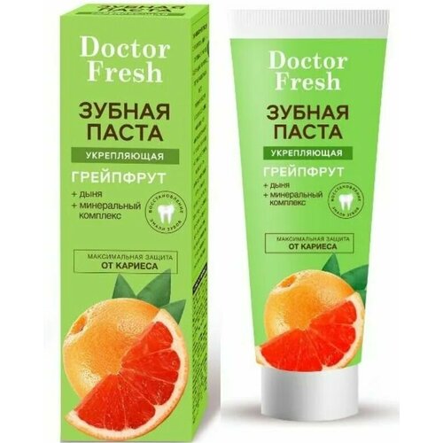 Fito Косметик Зубная паста Doctor Fresh Грейпфрут, Укрепляющая, 75 мл jason natural sea fresh укрепляющая зубная паста вкус мяты 170 г 6 унций