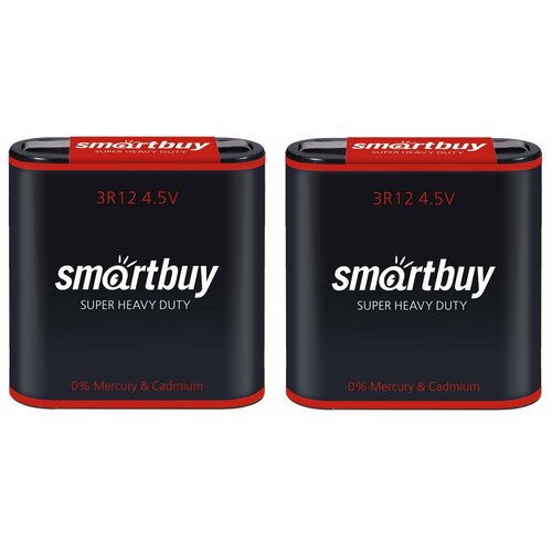 Батарейка Smartbuy солевая 3R12, 2 шт